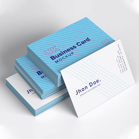 100 tarjetas de presentación mate