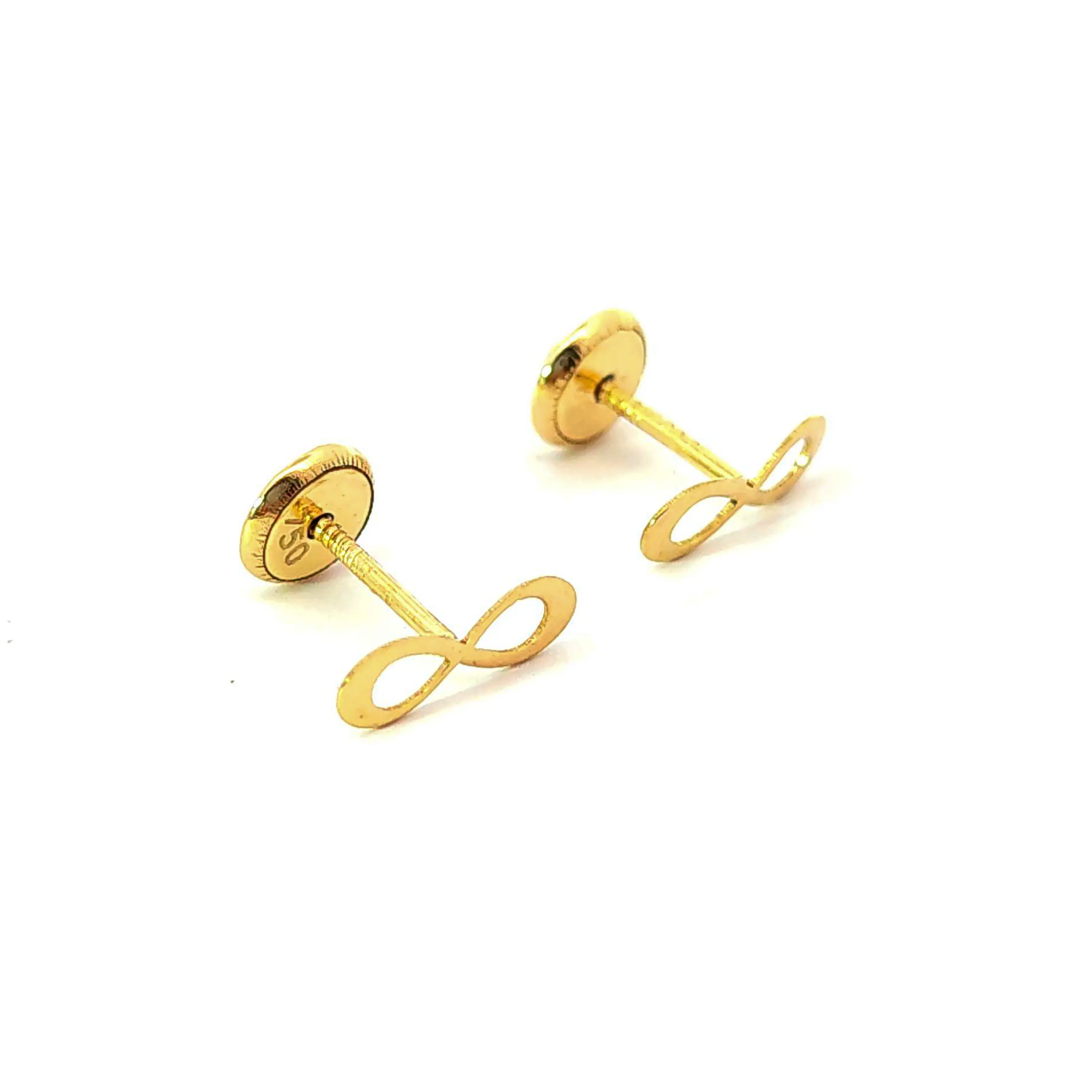 Aro de oro 18k con forma de infinito 2