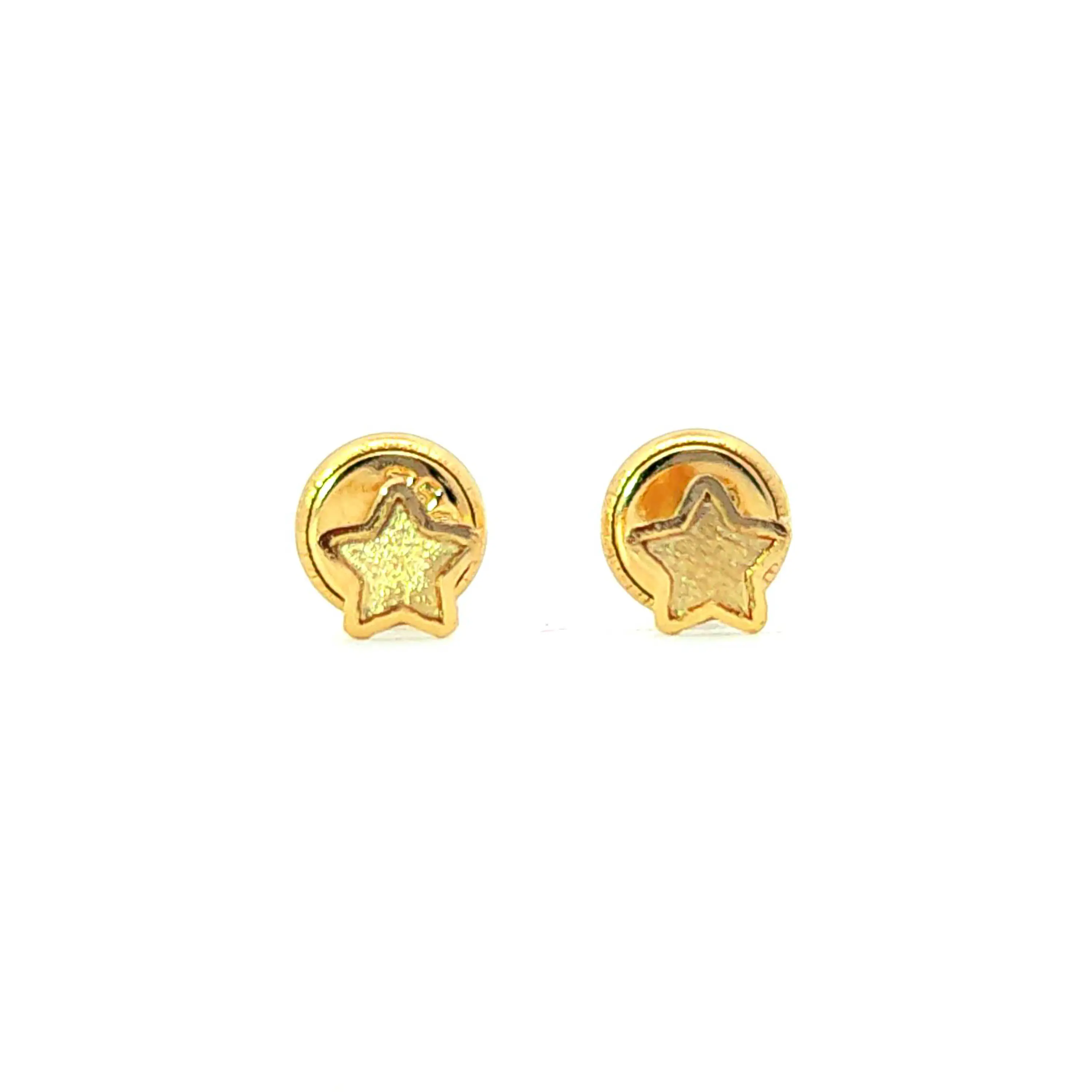 Aro de oro 18k forma de estrella 3