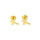 Aro de oro 18k forma de cruz - Miniatura 1