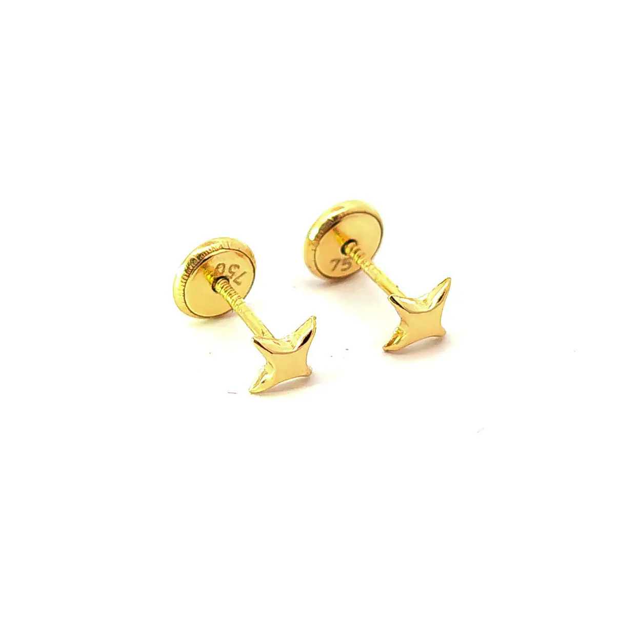 Aro de oro 18k forma de estrella 2