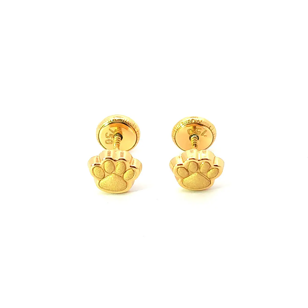 Aro de oro 18k huella perro 1