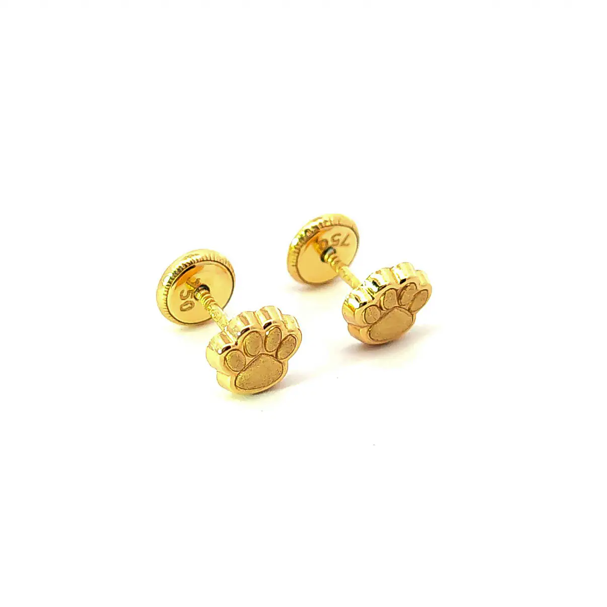 Aro de oro 18k huella perro 2