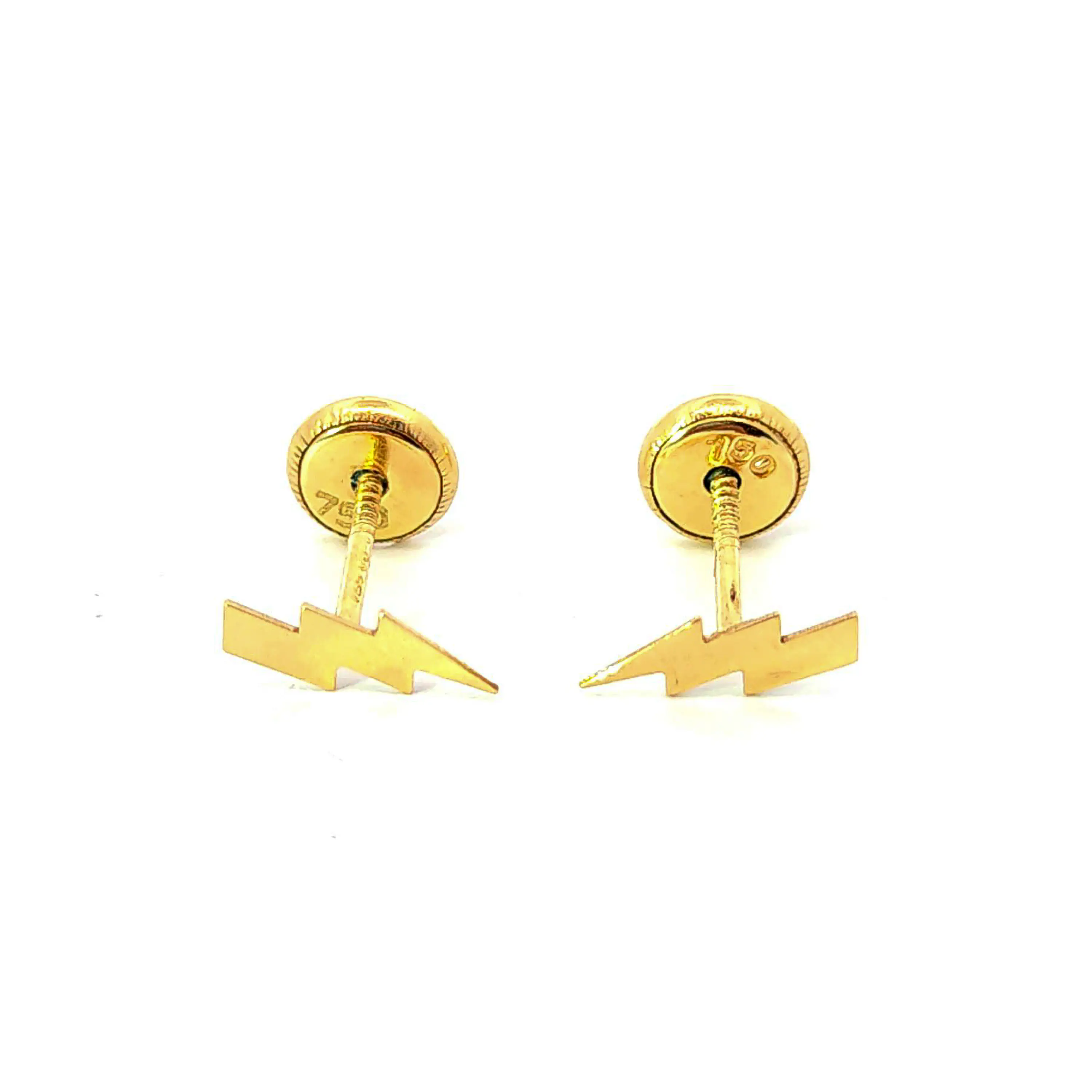 Aro de oro 18k forma de rayo 1