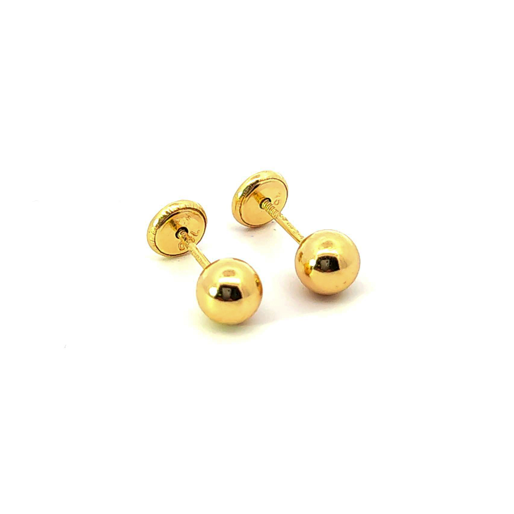 Aro de oro 18k de pelota 5mm 2