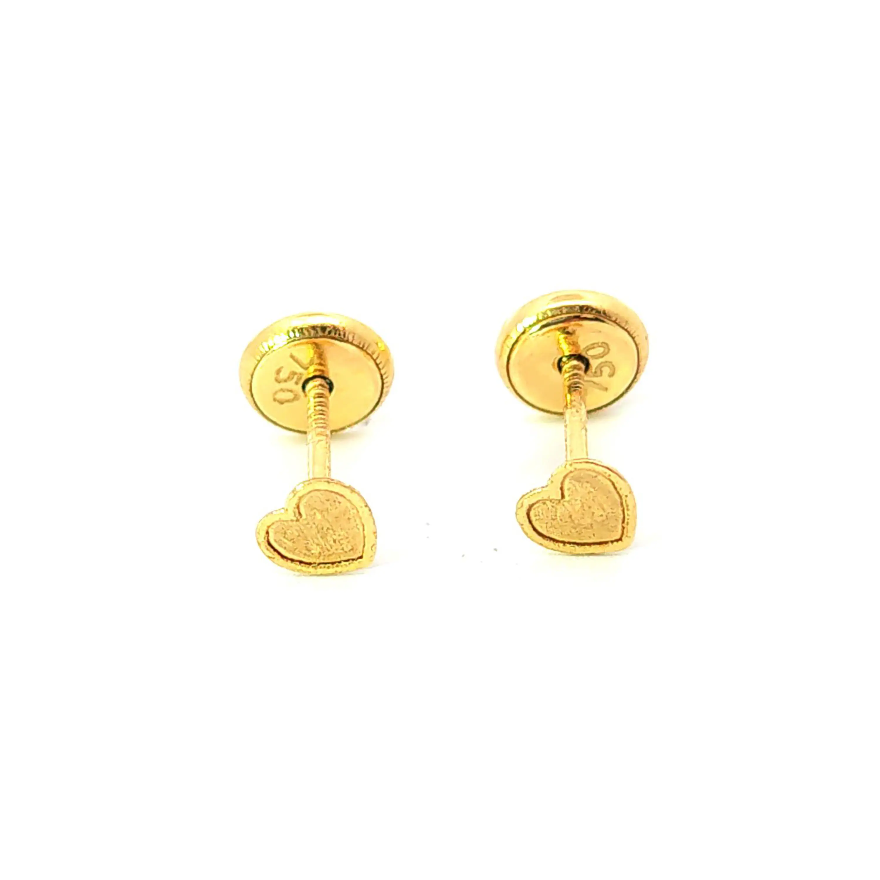 Aro de oro 18k forma de corazon 1