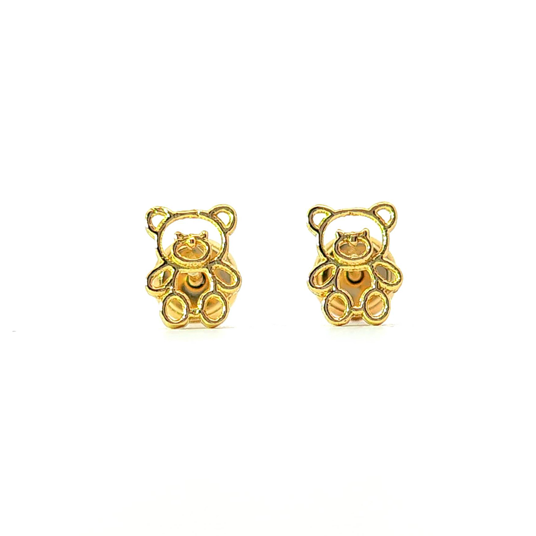 Aro de oro 18k forma de oso 3