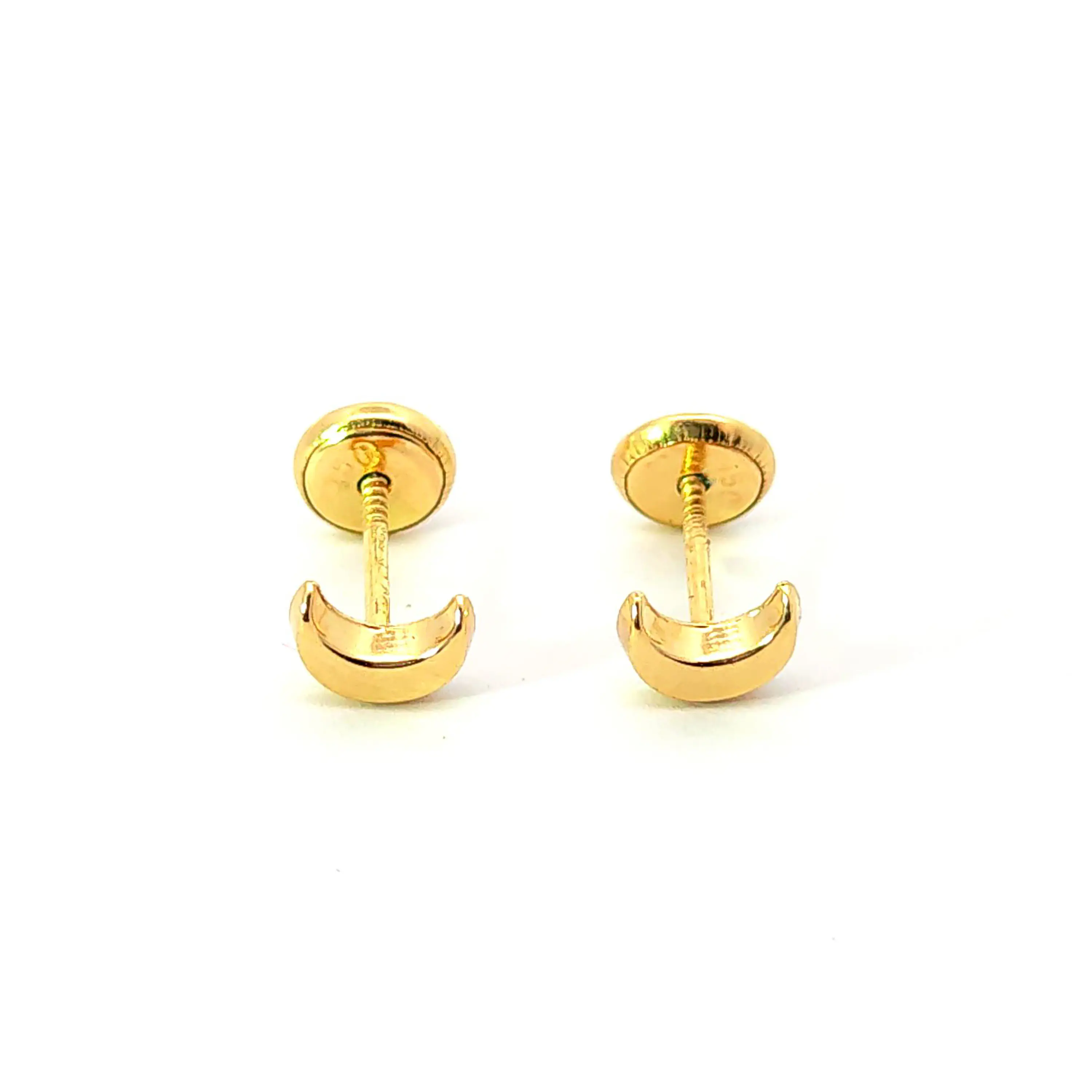 Aro de oro 18k en forma de luna 1