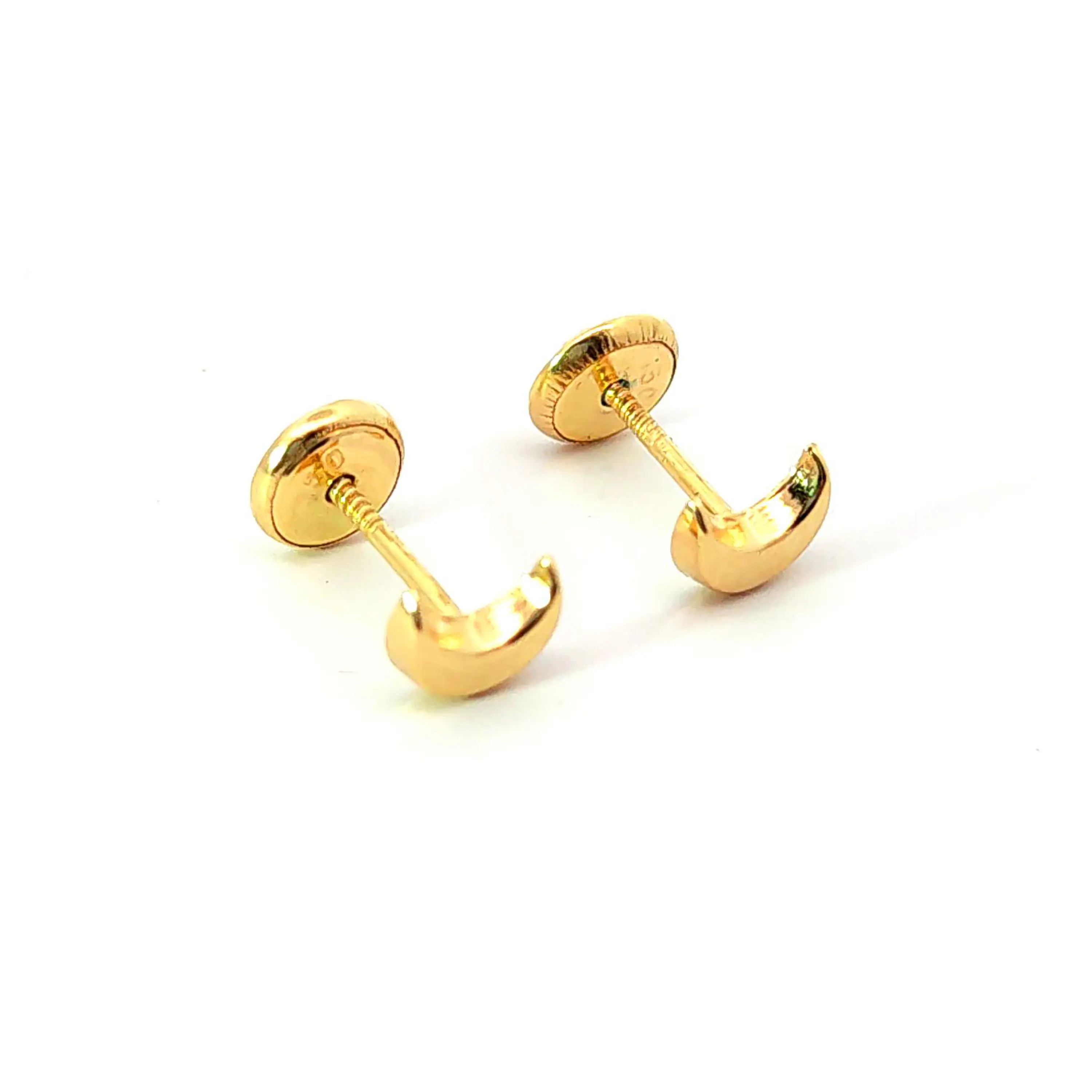 Aro de oro 18k en forma de luna 2