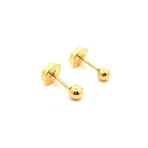 Aro de oro 18k de pelota 3MM