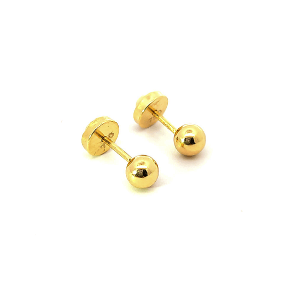 Aro de oro 18k de pelota 4mm