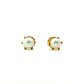 Aros abridores de oro 18k con perla central - Miniatura 3