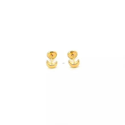 Aro de oro 18k en forma de luna 3