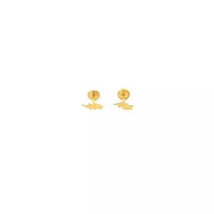 Aro de oro 18k forma de rayo 4
