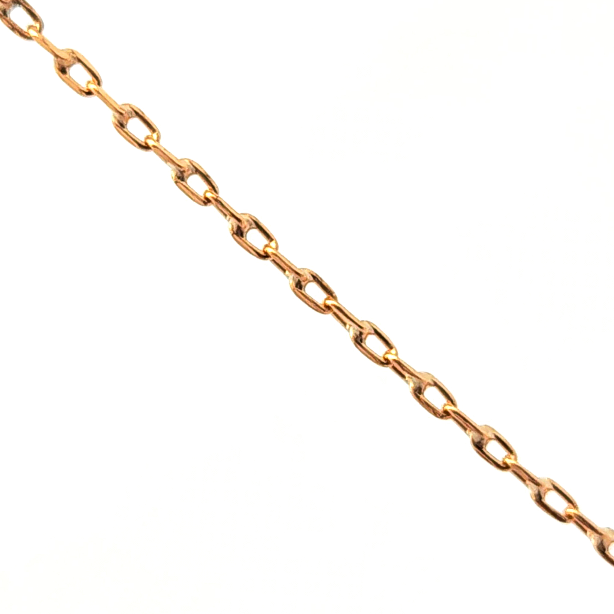 Cadena de oro 18k de eslabón simple con broche resorte, peso 3,3 grs 56 cm 2
