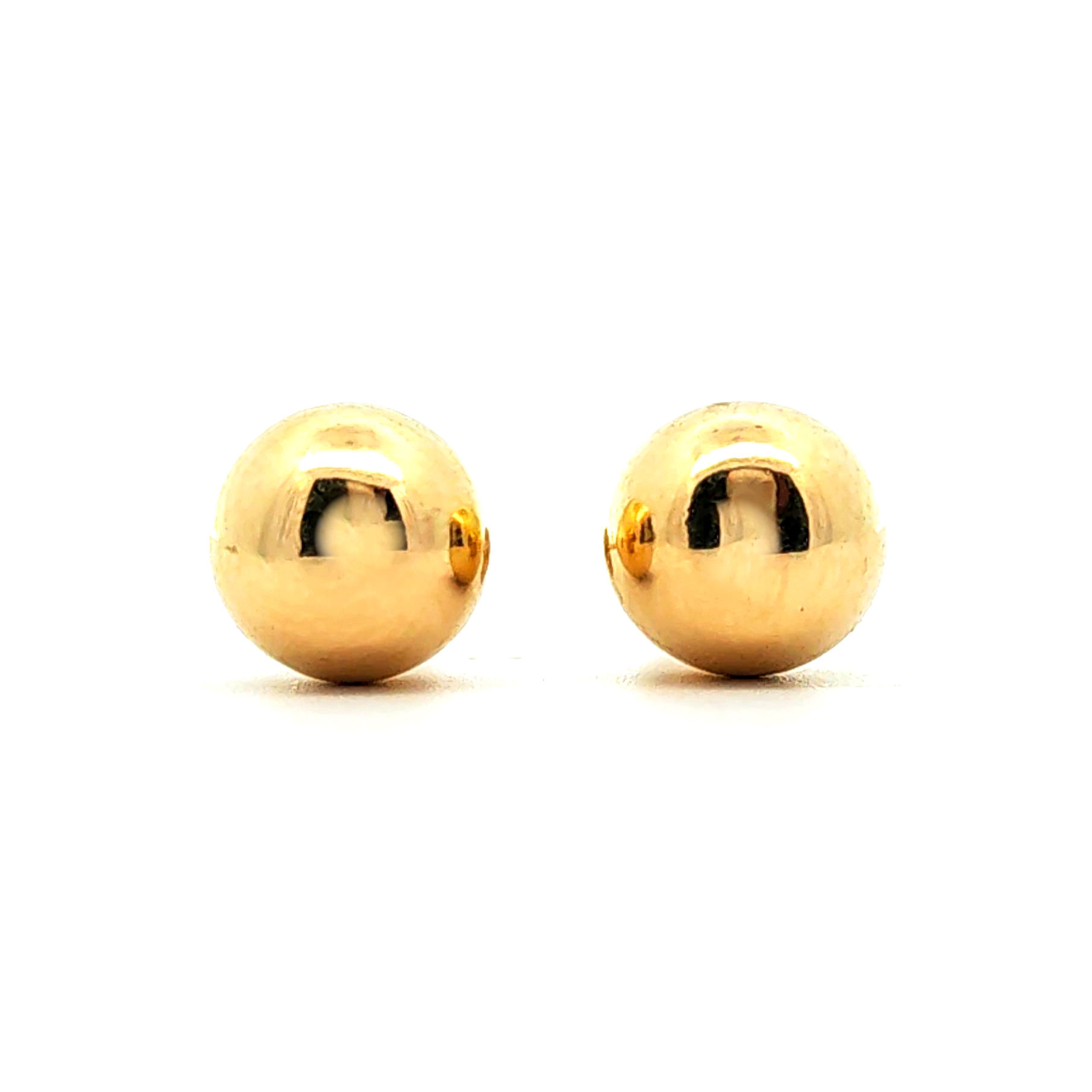 Aro de oro 10k forma de bola tamaño 7,5 mm, peso 0,38 grs 1