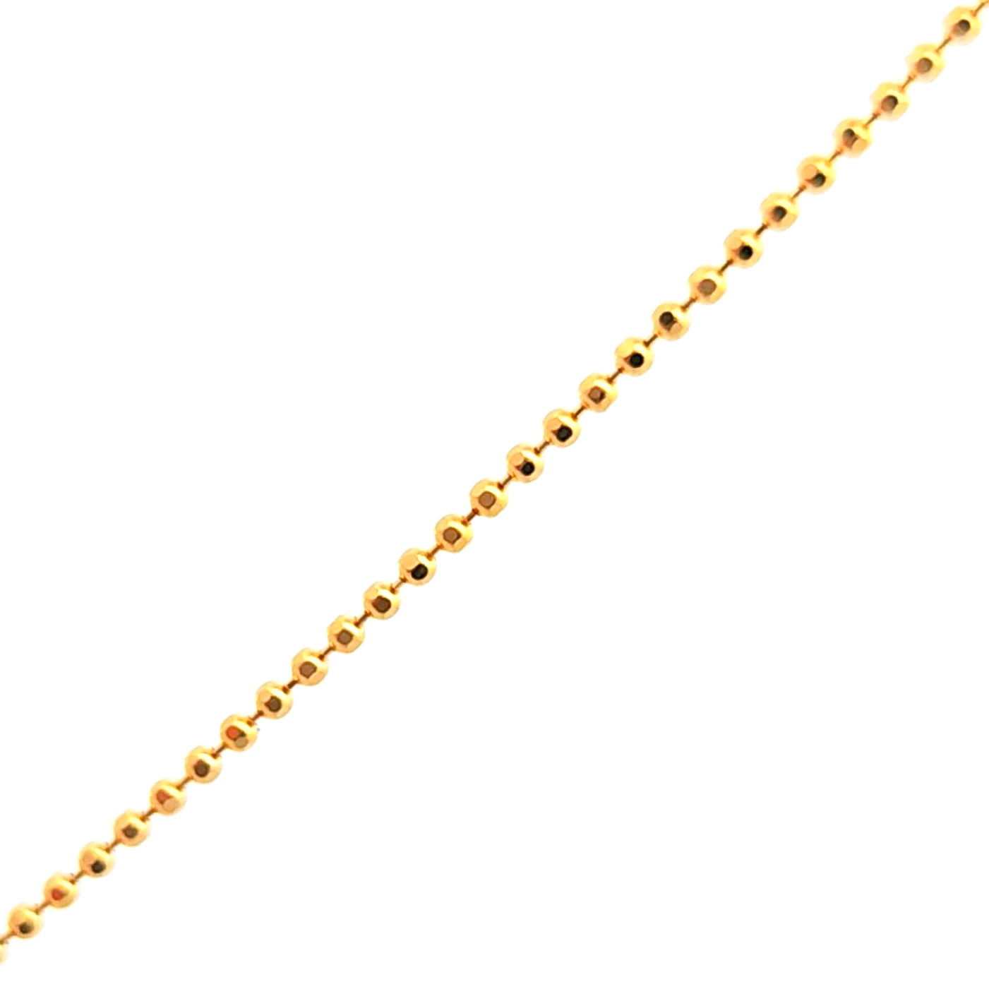 Cadena oro amarillo 18k de pelotas de 1mm medida 40 cm, peso 2,64 gr 2