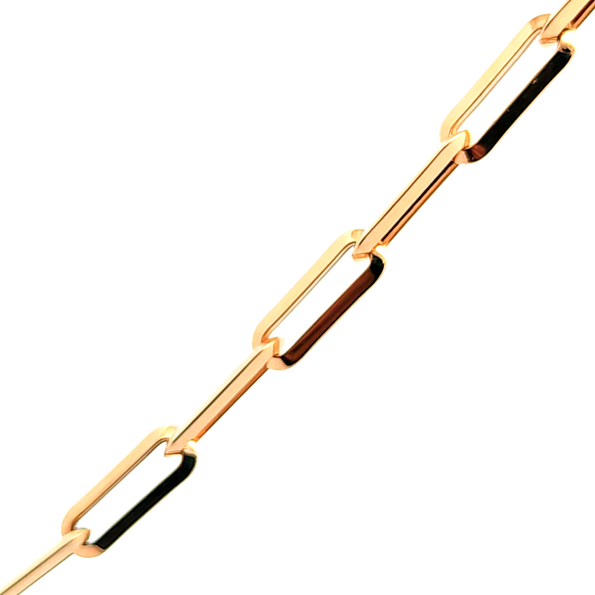 Cadena de oro 18k de eslabones grandes, peso 10,42 grs, medida 50 cm 2