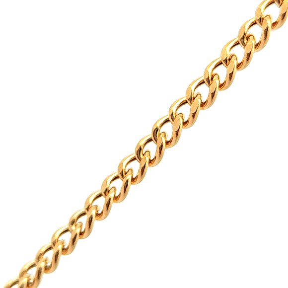 Cadena de oro 18k de eslabones, peso 6,22 grs, medida 50 cm