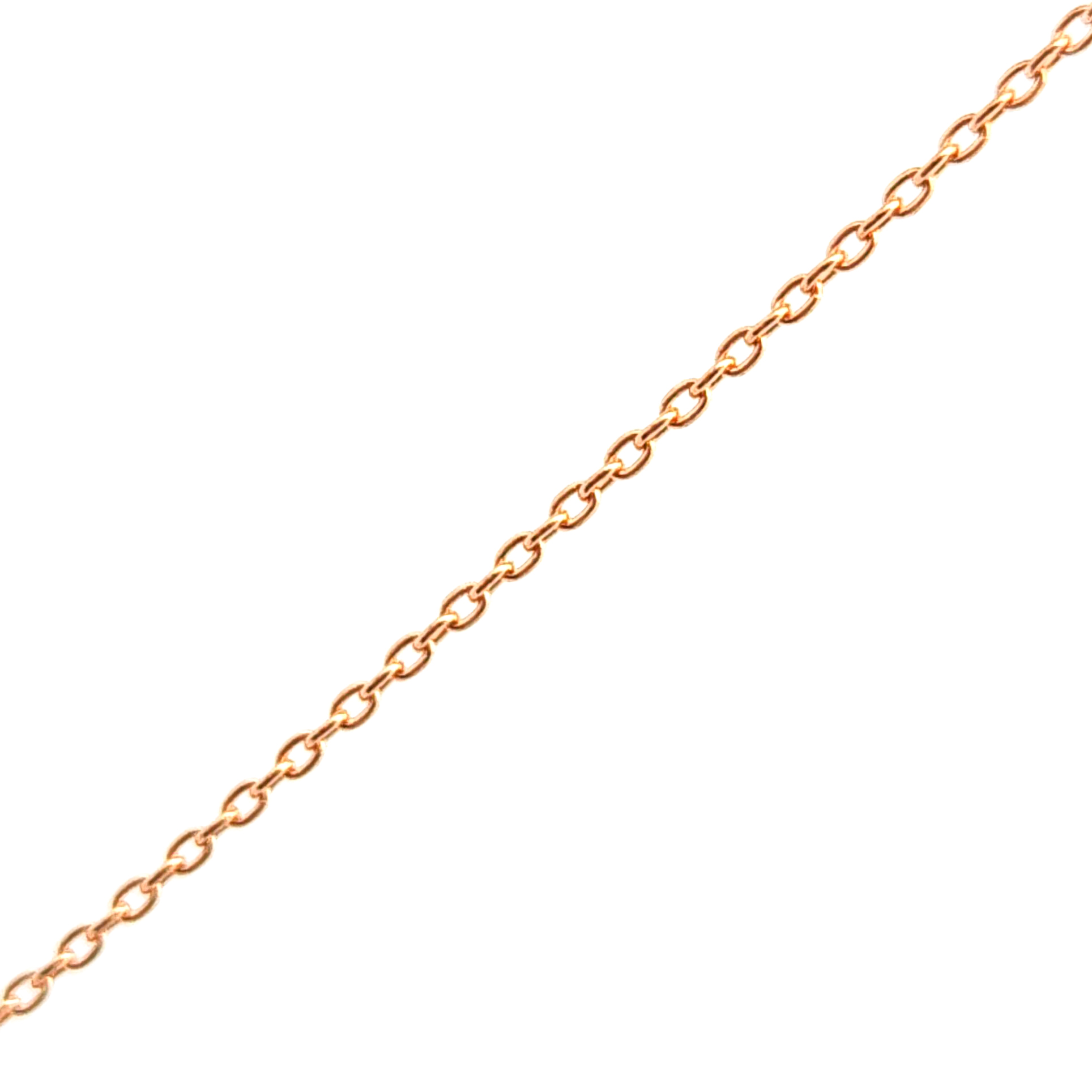 Cadena de oro 18k de eslabones simples con broche resorte, peso 1,66 grs, medida 40 cm 2
