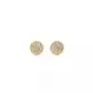 Aros de oro 18k de forma circular con circones, peso 1,17 grs - Miniatura 4