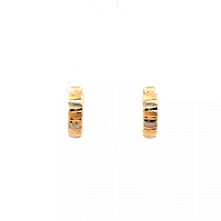 Aros de oro 18k forma de argollas, peso 1,24 grs 4