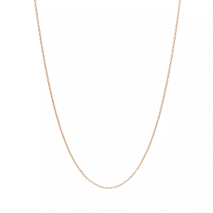 Cadena de oro 18k de eslabones simples con broche resorte, peso 1,66 grs, medida 40 cm 4