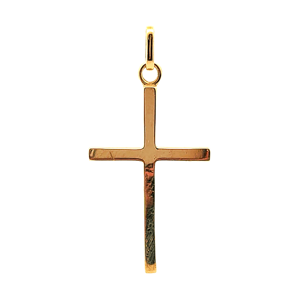 Colgante de oro 18k forma de cruz, peso 3,05 grs