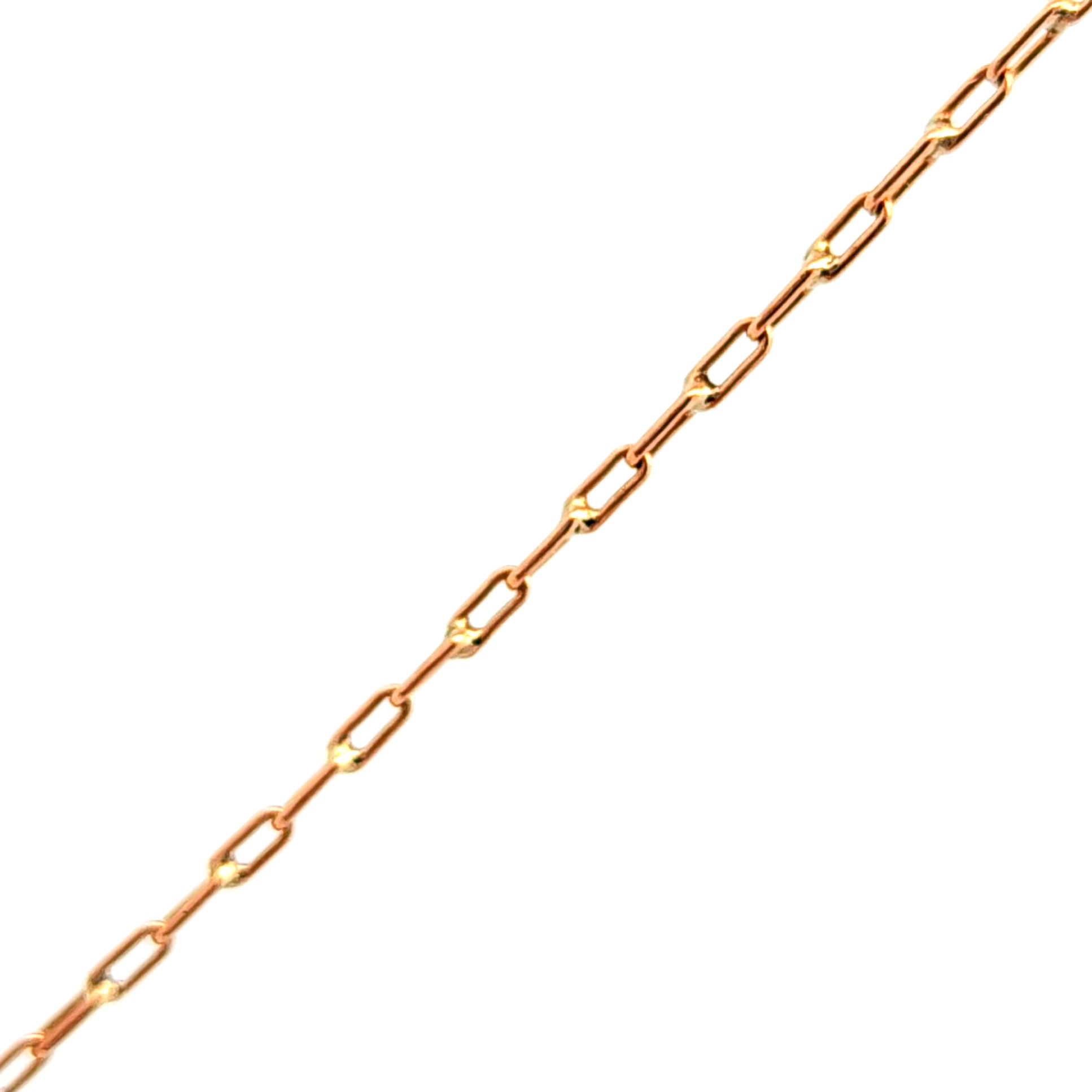 Cadena de oro 18k de eslabones simples, peso 1,90 grs, Medida 52 cm 2