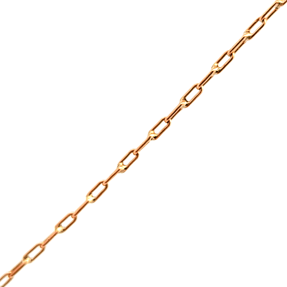 Cadena de oro 18k de eslabones simples, peso 1,90 grs, Medida 52 cm
