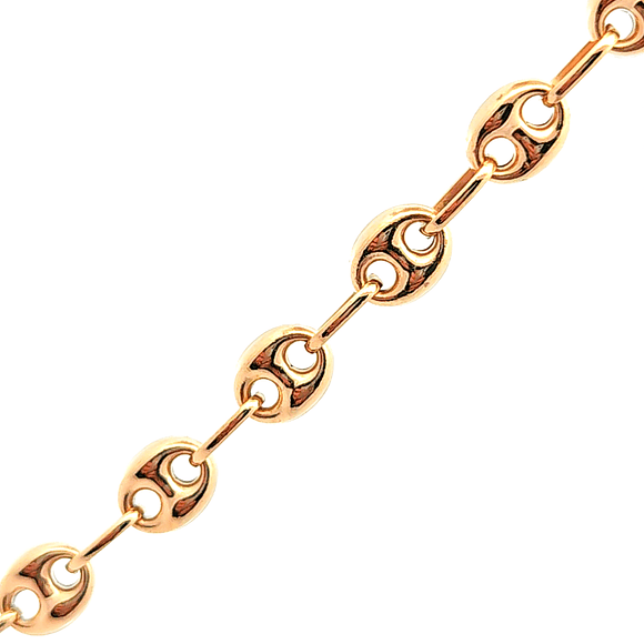 Cadena de oro 18k modelo Gucci, peso 13,21 grs, medida 60 cm