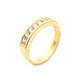 Anillo de oro 18k modelo medio cintillo, peso 3,20 grs, talla 11 - Miniatura 1