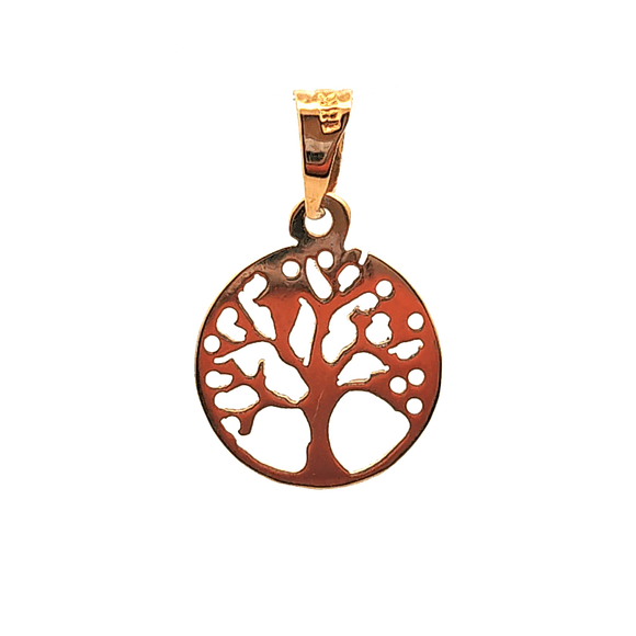 Colgante de oro 18k arbol de la vida, peso 1,10 grs