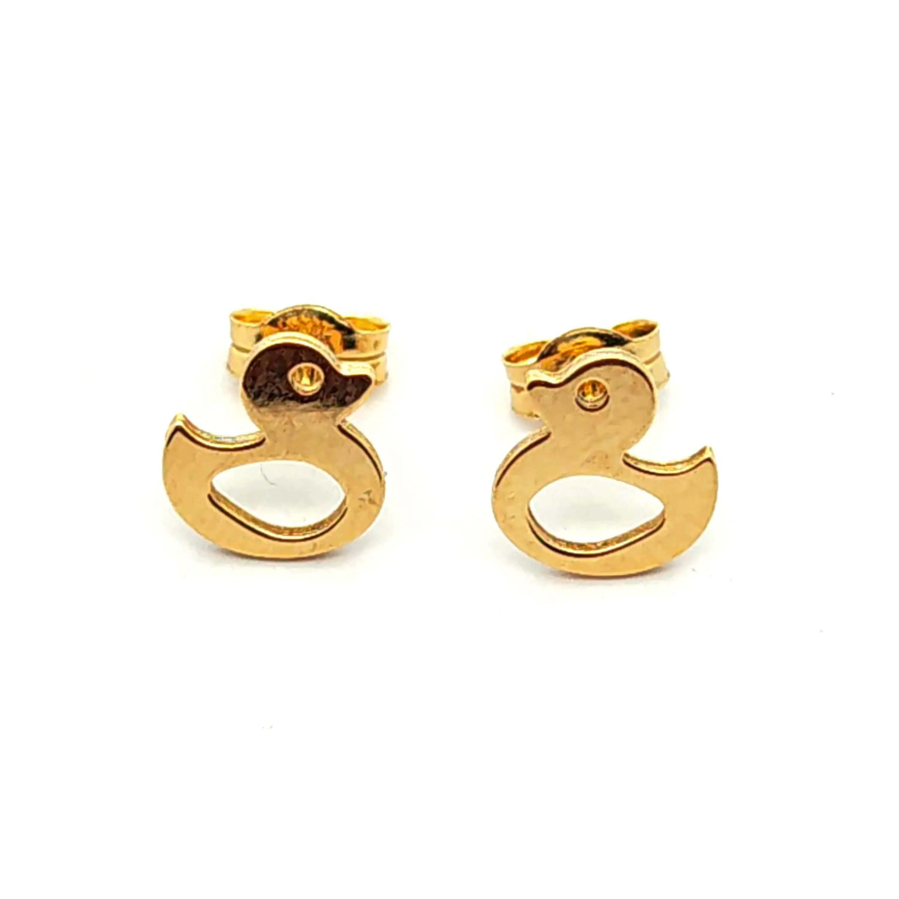 Aro de oro 18k con diseño de patos  1