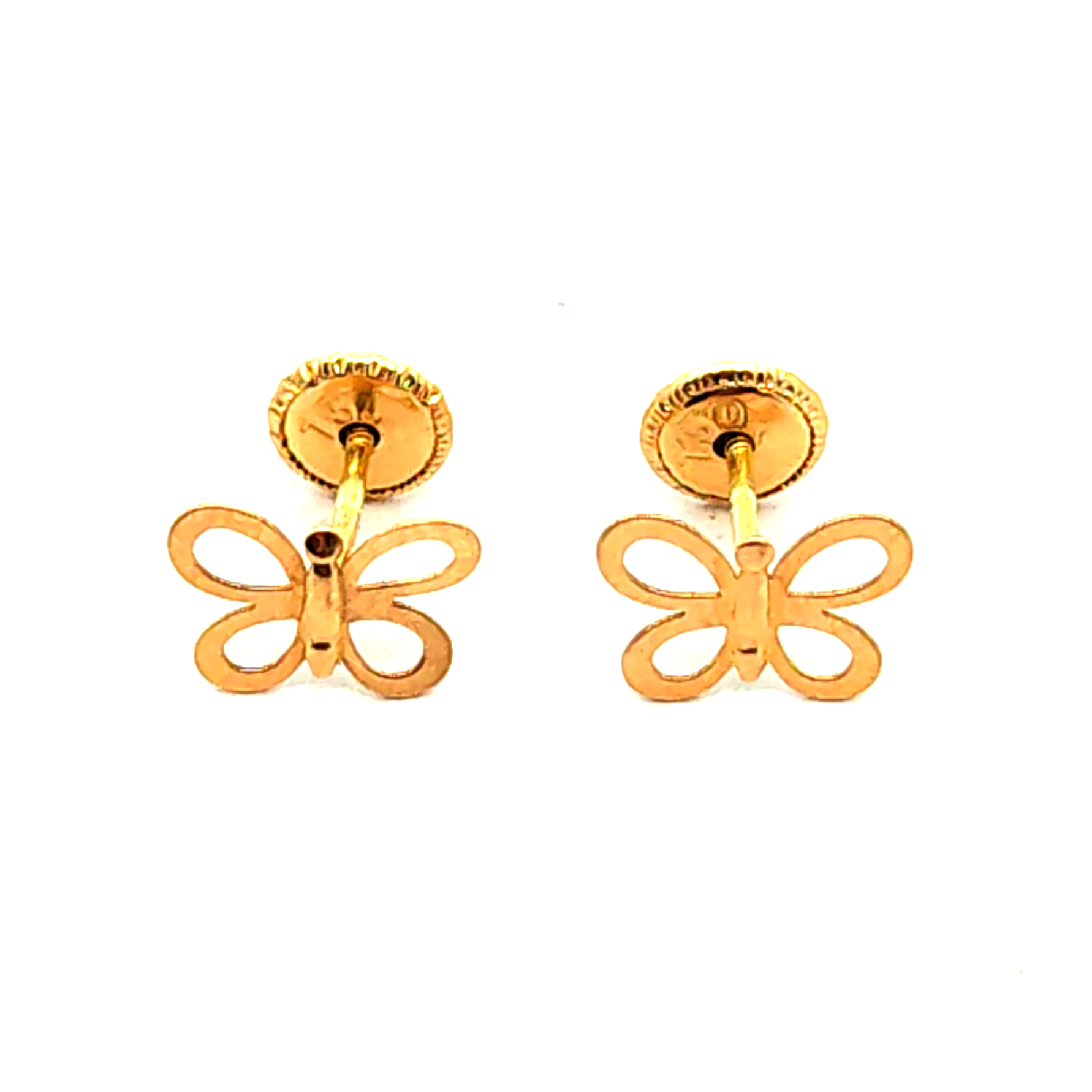 Aro de oro 18k modelo de mariposas 1