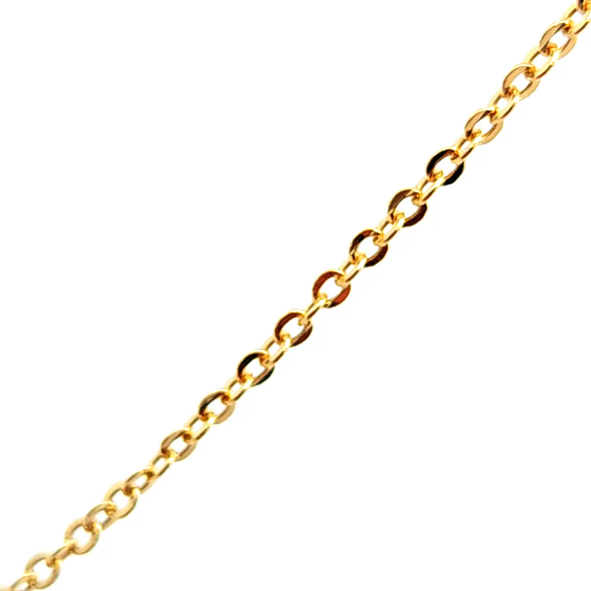 Cadena de oro 18k de eslabones simples, peso 1,54 grs medida 45 cm 2