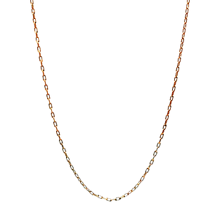 Cadena de oro 18k de eslabones simples, peso 2,85 grs medida 44 cm