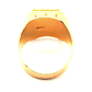 Anillo de oro 18k, tipo sello con piedra onix, peso 7,93 grs, talla 20 - Miniatura 4