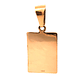 Colgante de oro 18k, modelo placa rectangular, peso 6 grs - Miniatura 2