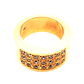 Anillo de oro 18k, con micro circones, peso 8,34 grs, talla 13 - Miniatura 3