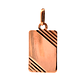 Colgante de oro 18k, rectangular, peso 1,08 grs - Miniatura 1