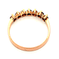 Anillo de oro 18k medio cintillo con circones, peso 2,12 grs, talla 17 - Miniatura 4