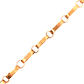 Pulsera de oro 18k modelo eslabones grandes, peso 8,74 grs, medida 20 cm - Miniatura 2