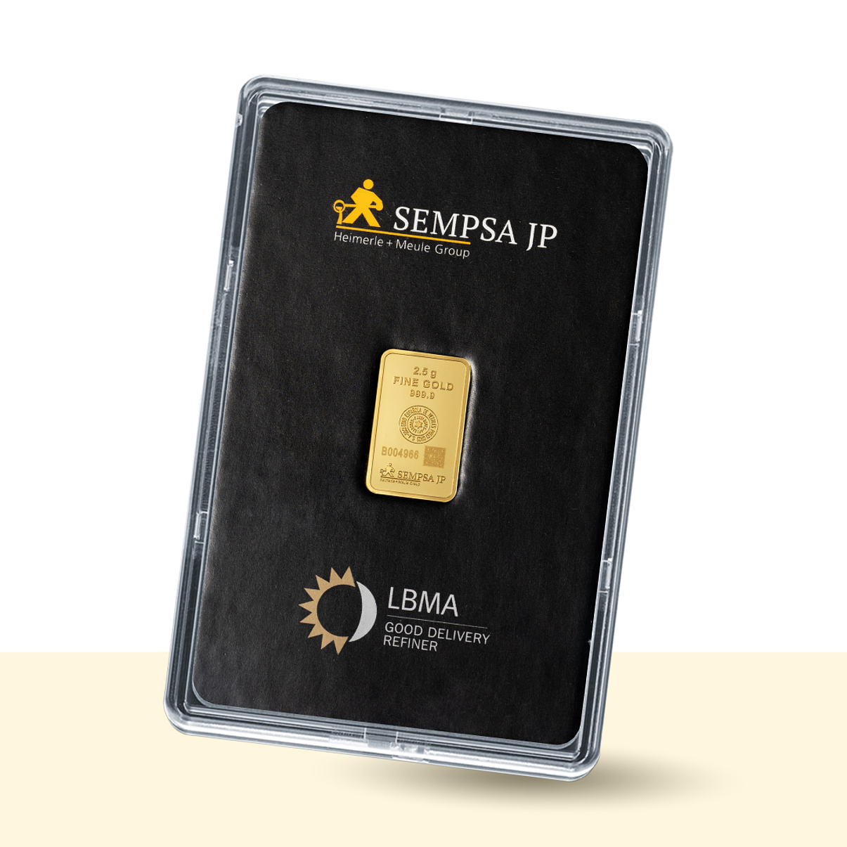 Mini Lingote o Barra Acuñada de Oro 24k, peso 2,5 g. Origen: ESPAÑA 🇪🇦. Certificación LBMA. 1
