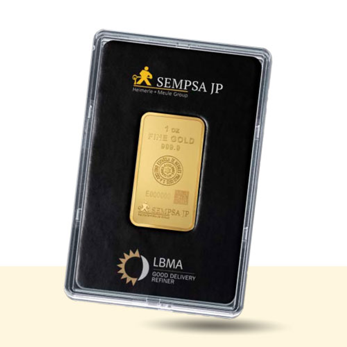 Mini Lingote o Barra Acuñada de Oro 24k, peso 1 onza. Origen: ESPAÑA 🇪🇦. Certificación LBMA. 1