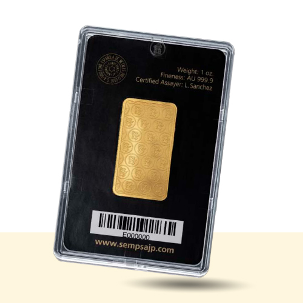 Mini Lingote o Barra Acuñada de Oro 24k, peso 1 onza. Origen: ESPAÑA 🇪🇦. Certificación LBMA. 4