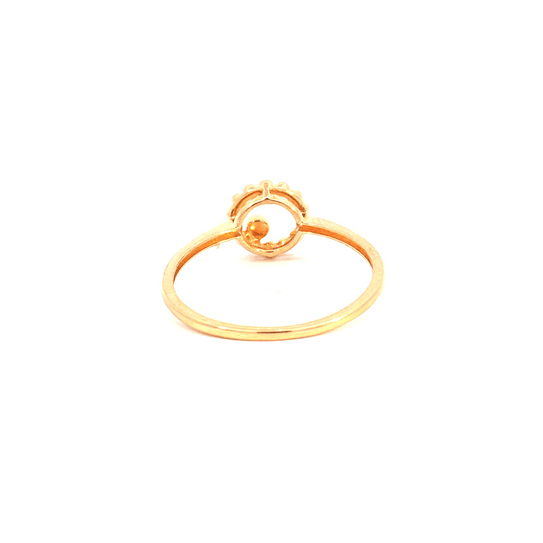 Anillo Oro 18K Peso:1.53 Gr. / Talla : 15.00 / 5 Puntos 3