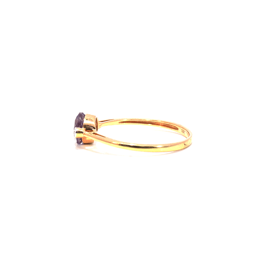 Anillo Oro 18K Peso:1.58 Gr. / Talla : 15.00 / 4 Puntos 2
