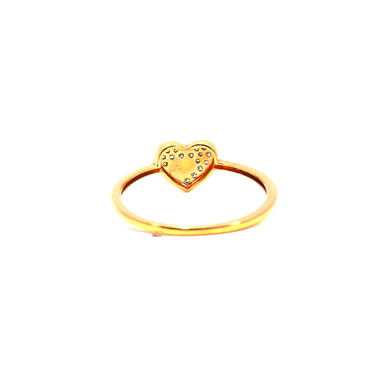 Anillo Oro 18K Peso:1.16 Gr. / Talla : 12.00 / 11 Puntos 3