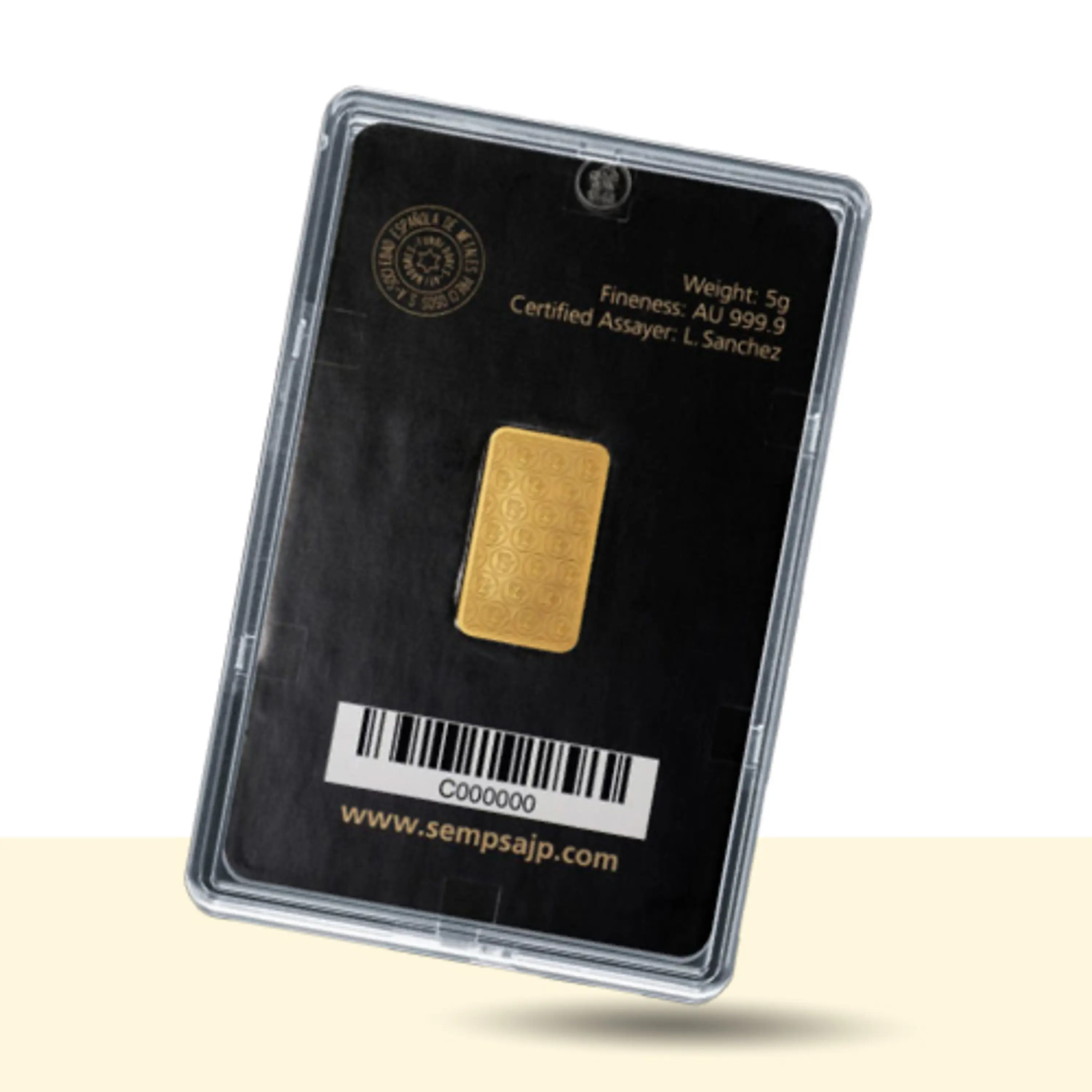 Barra de Oro 24k, peso 5 gramos Origen: ESPAÑA 🇪🇦. Certificación LBMA. 4